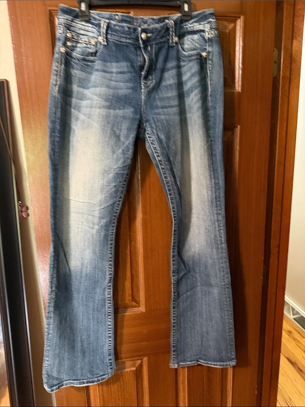 Miss Me Embellished Back-Pocket Blue Women’s Jeans - Picture 2 of 2